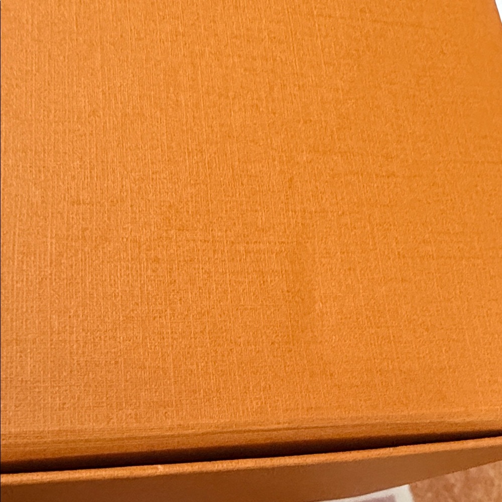 Louis Vuitton Orange Gift Bag and Box with Blue Ribbon - Picture 6 of 8